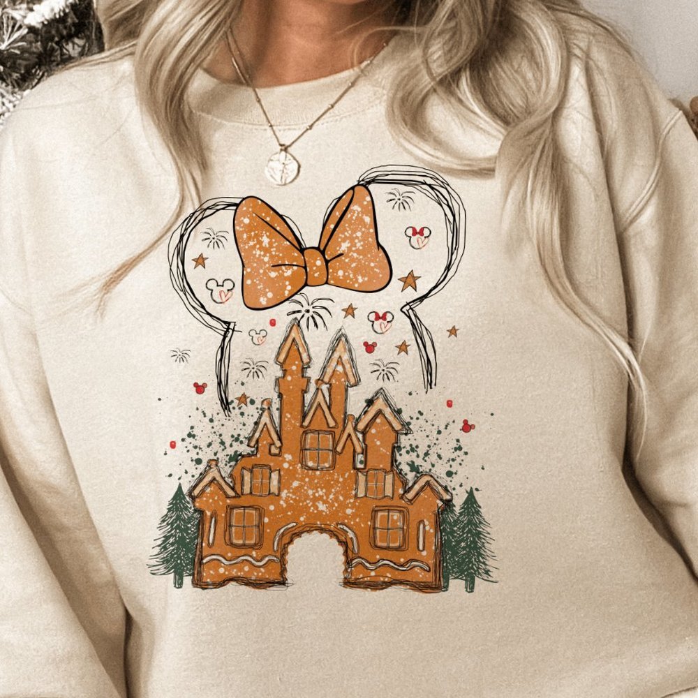 Enchanted Gingerbread Castle Sand Sweatshirt